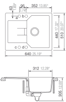 Preview: SCHOCK MAND100XSAGON Manhattan D-100 XS Onyx Unterschrank 40 cm Aufliegend CRISTALITE®